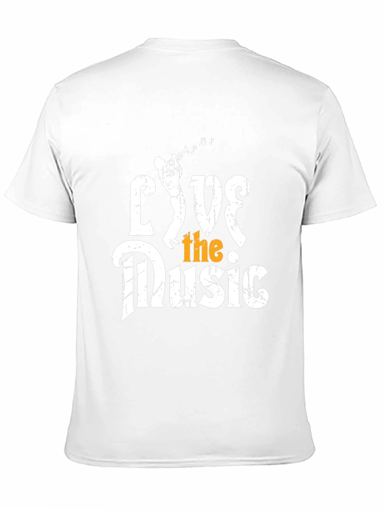 Live the Music Graphic Tee - Black Cotton T-Shirt