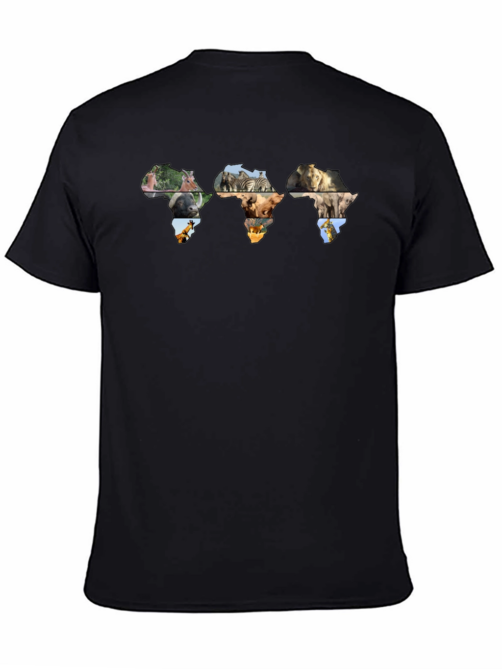 Africa Wildlife Map T-Shirt
