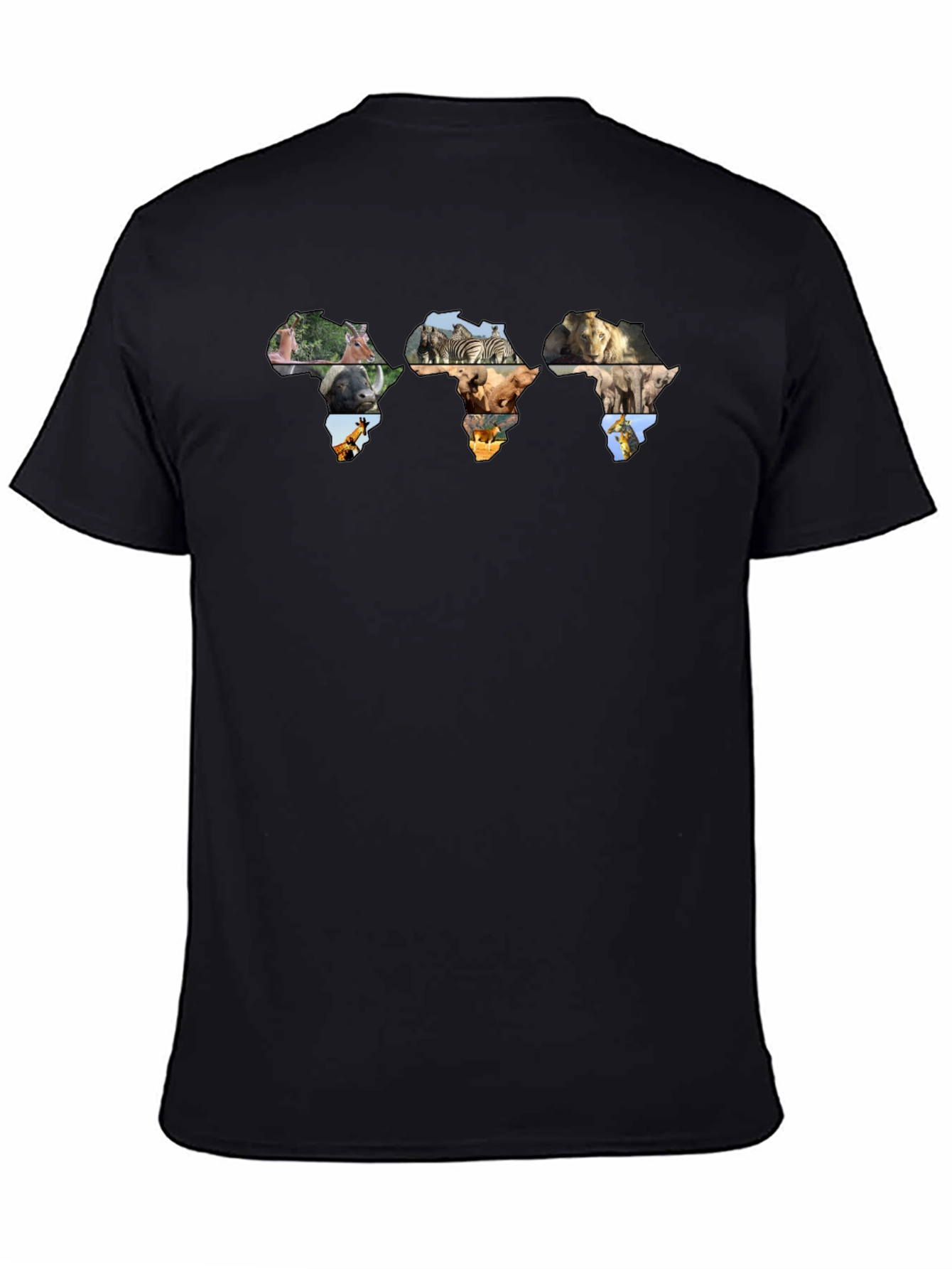 Africa Wildlife Map T-Shirt
