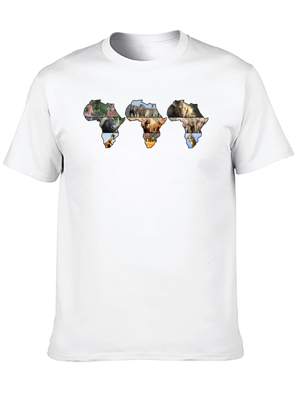 Africa Wildlife Map T-Shirt