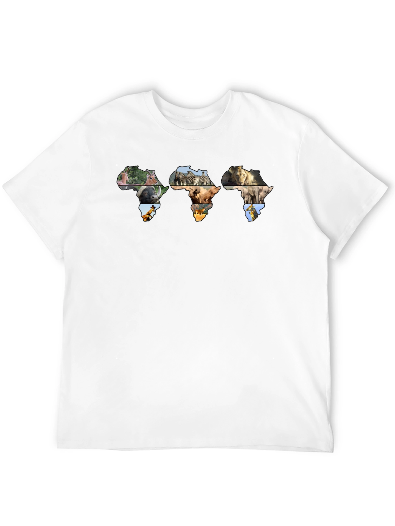 Africa Wildlife Map T-Shirt