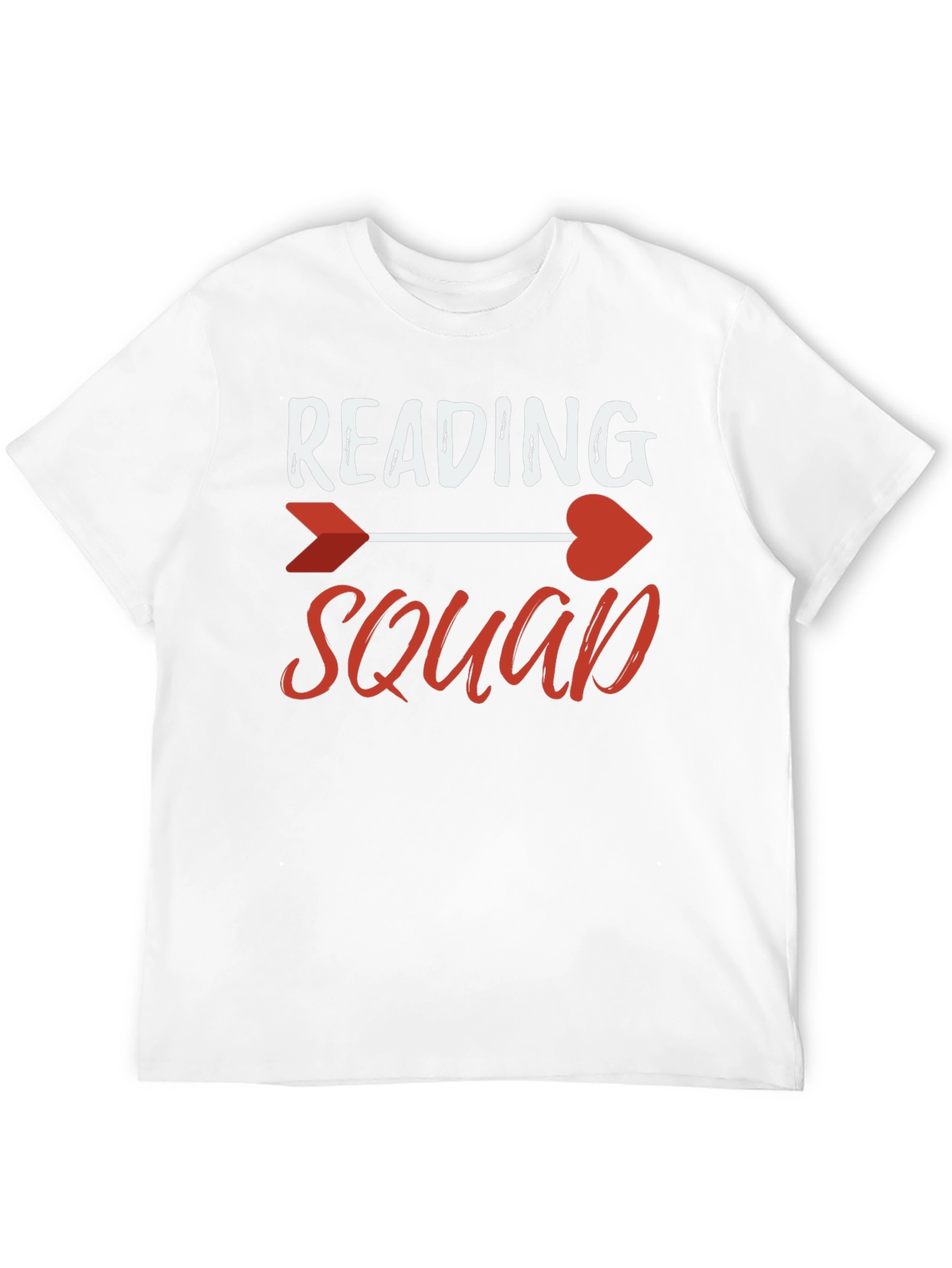 Reading Squad Arrow Heart Graphic T-Shirt