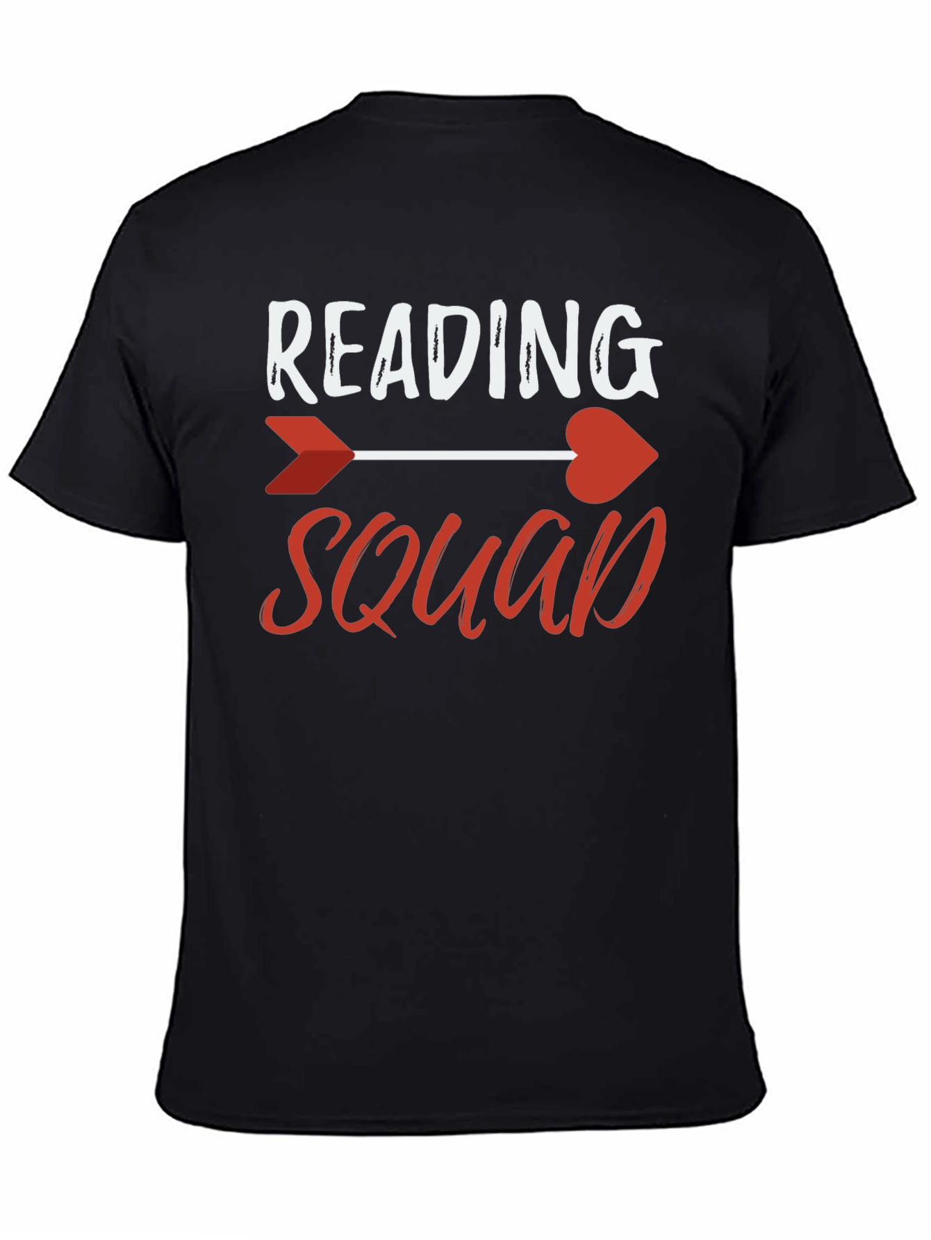 Reading Squad Arrow Heart Graphic T-Shirt