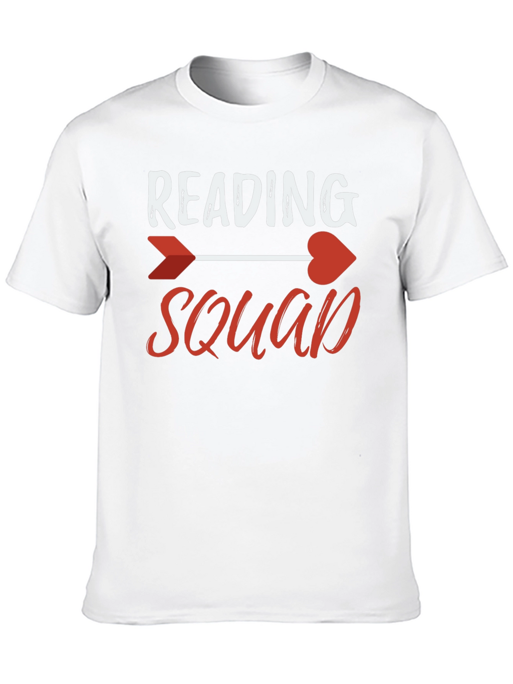 Reading Squad Arrow Heart Graphic T-Shirt