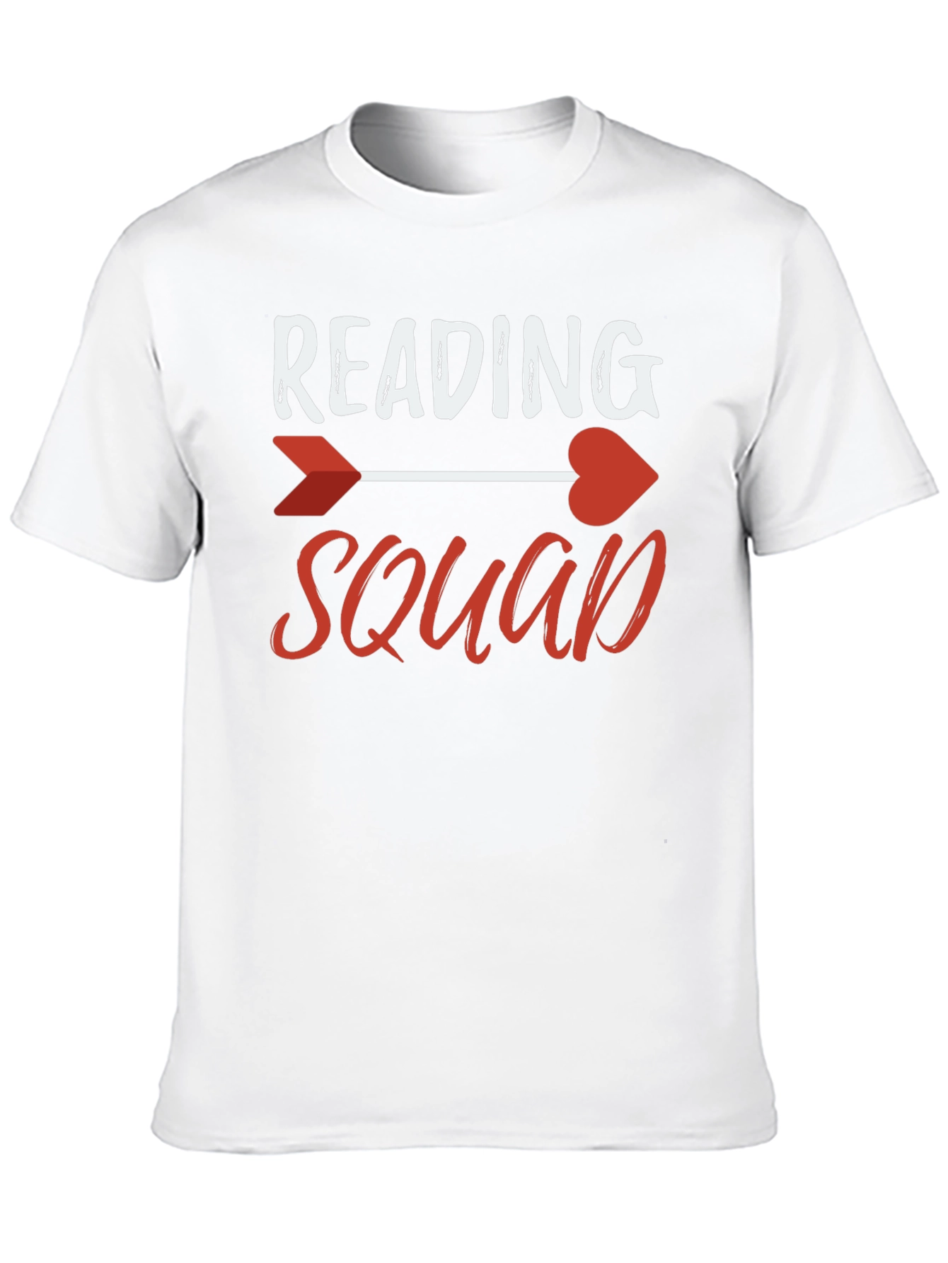 Reading Squad Arrow Heart Graphic T-Shirt