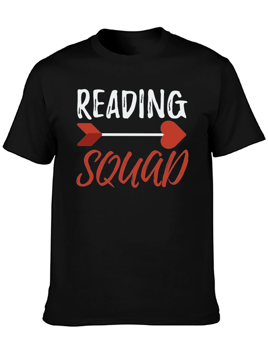 Reading Squad Arrow Heart Graphic T-Shirt