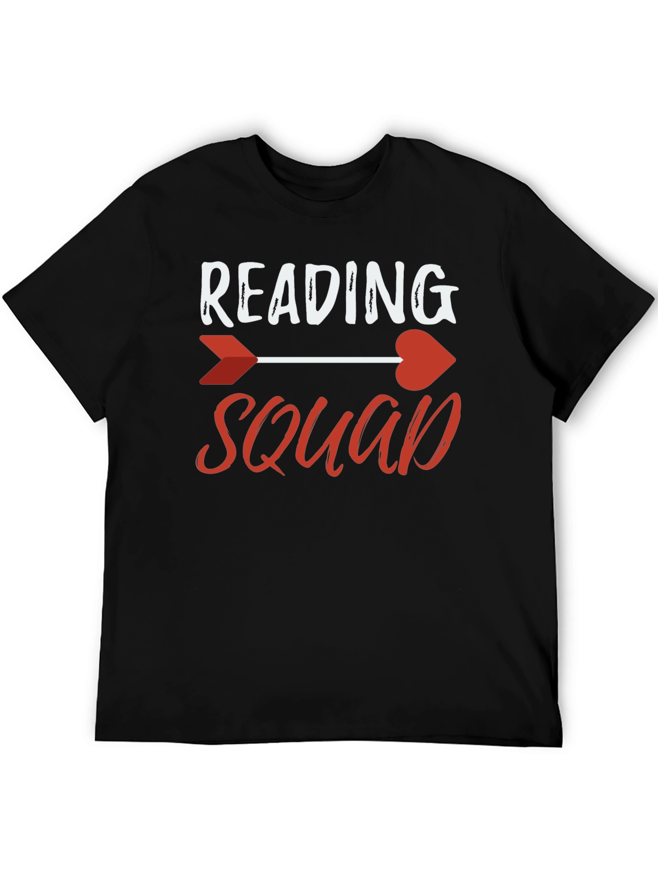 Reading Squad Arrow Heart Graphic T-Shirt