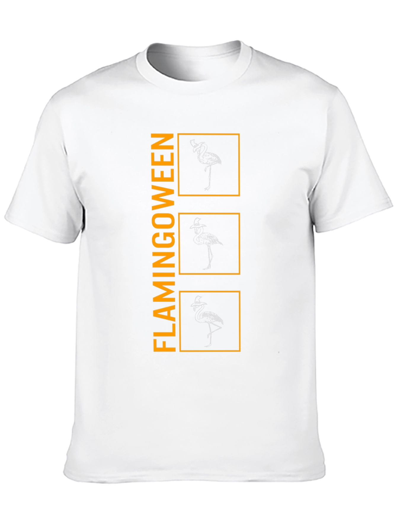 Flamingoween T-Shirt - Mens Black Graphic Tee