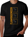 Flamingoween T-Shirt - Mens Black Graphic Tee