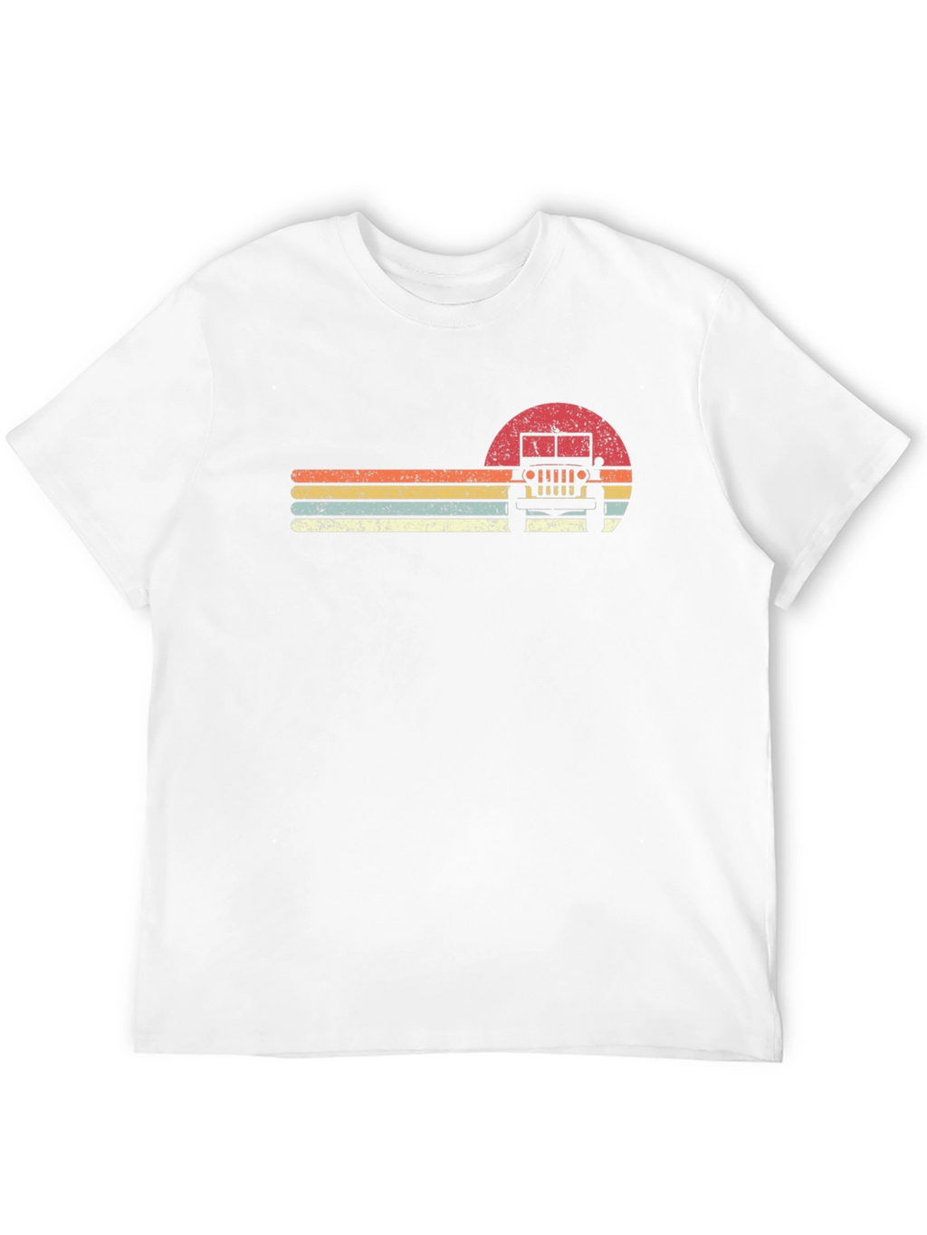 Retro Sunset Jeep Graphic T-Shirt