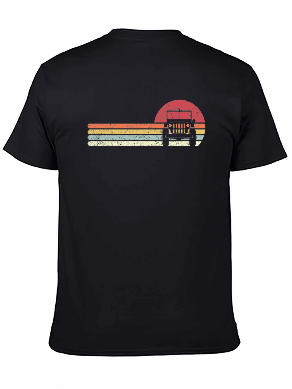 Retro Sunset Jeep Graphic T-Shirt