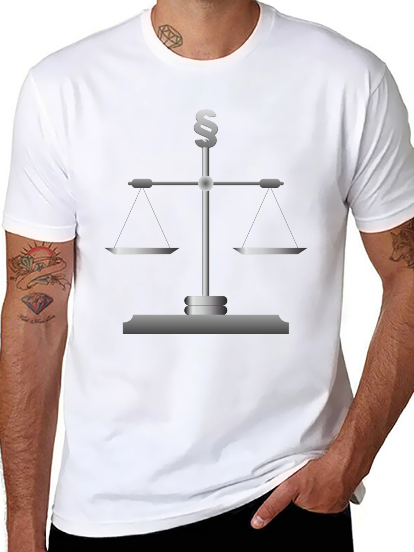 Scales of Justice Mens Graphic Tee