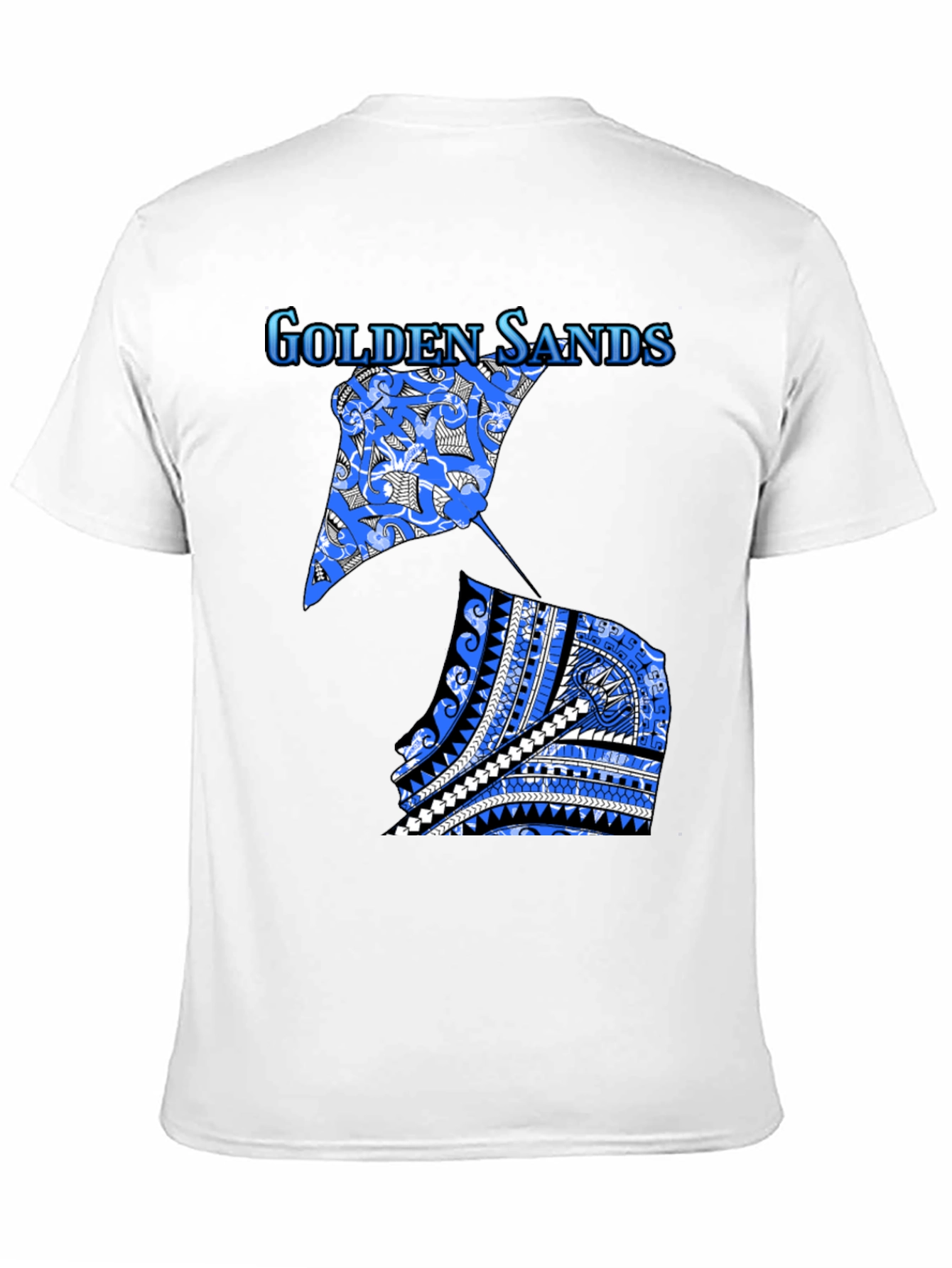 Golden Sands Graphic Tee - Black Cotton Shirt