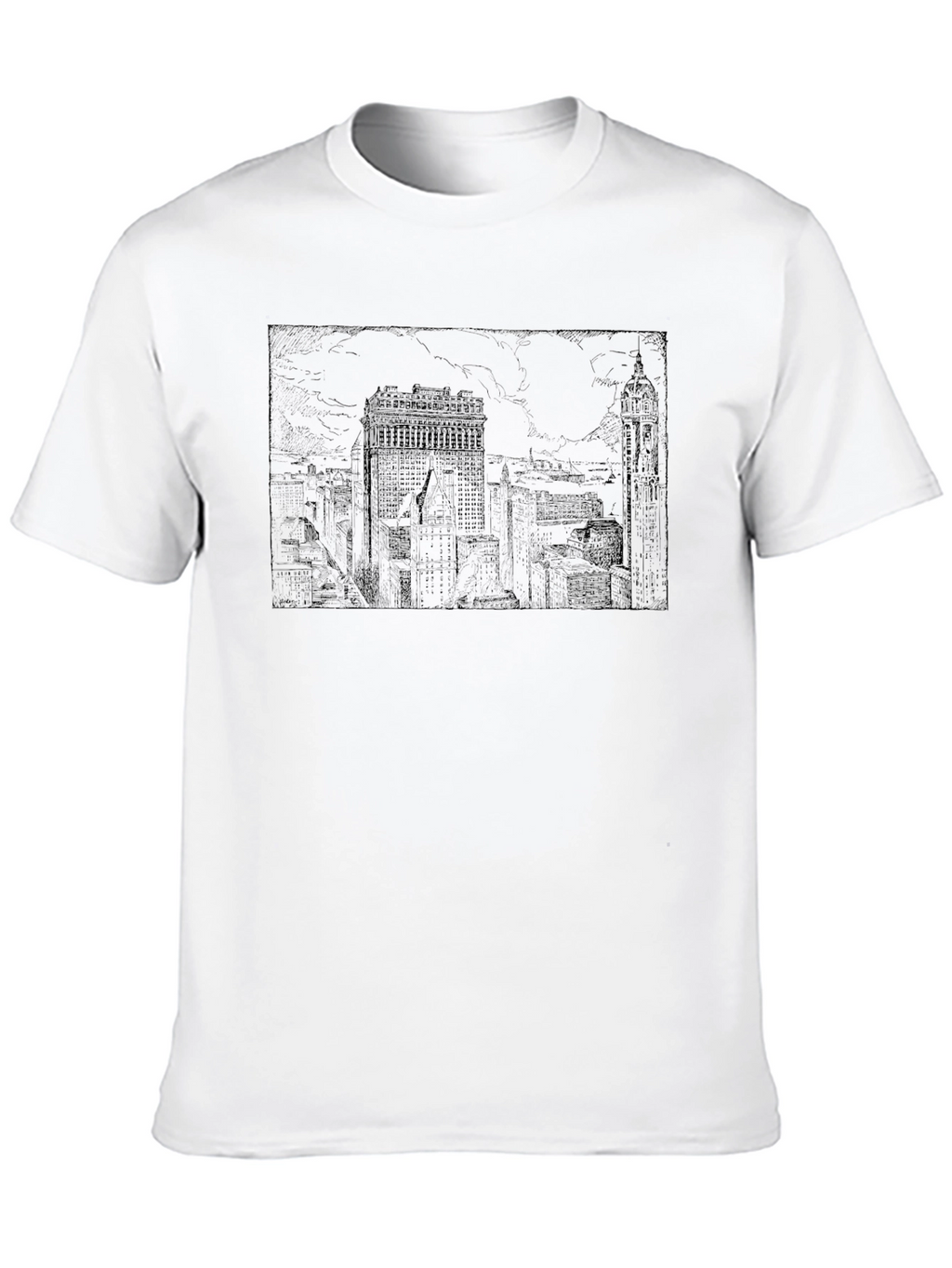 Cityscape Graphic Tee - Classic Black