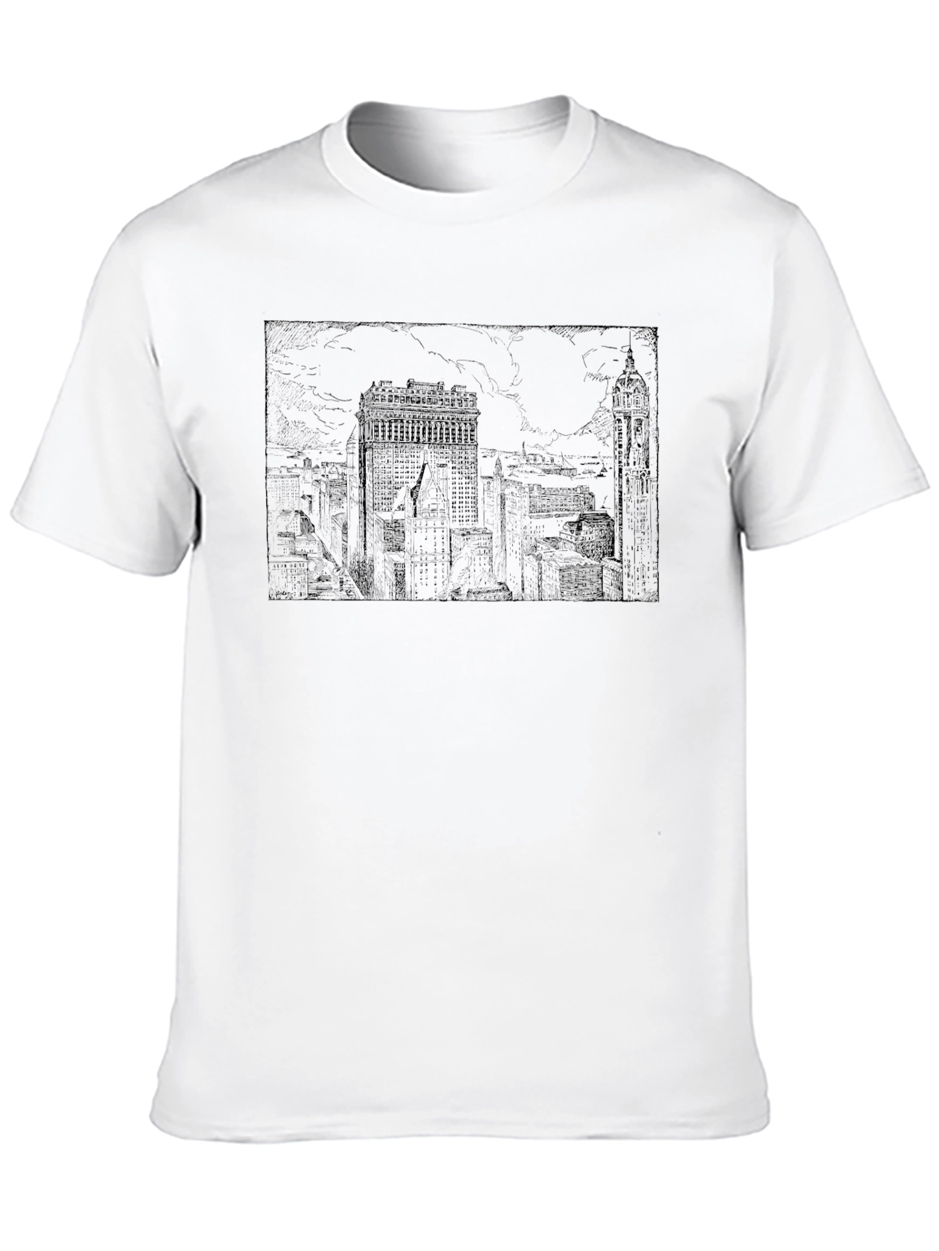 Cityscape Graphic Tee - Classic Black