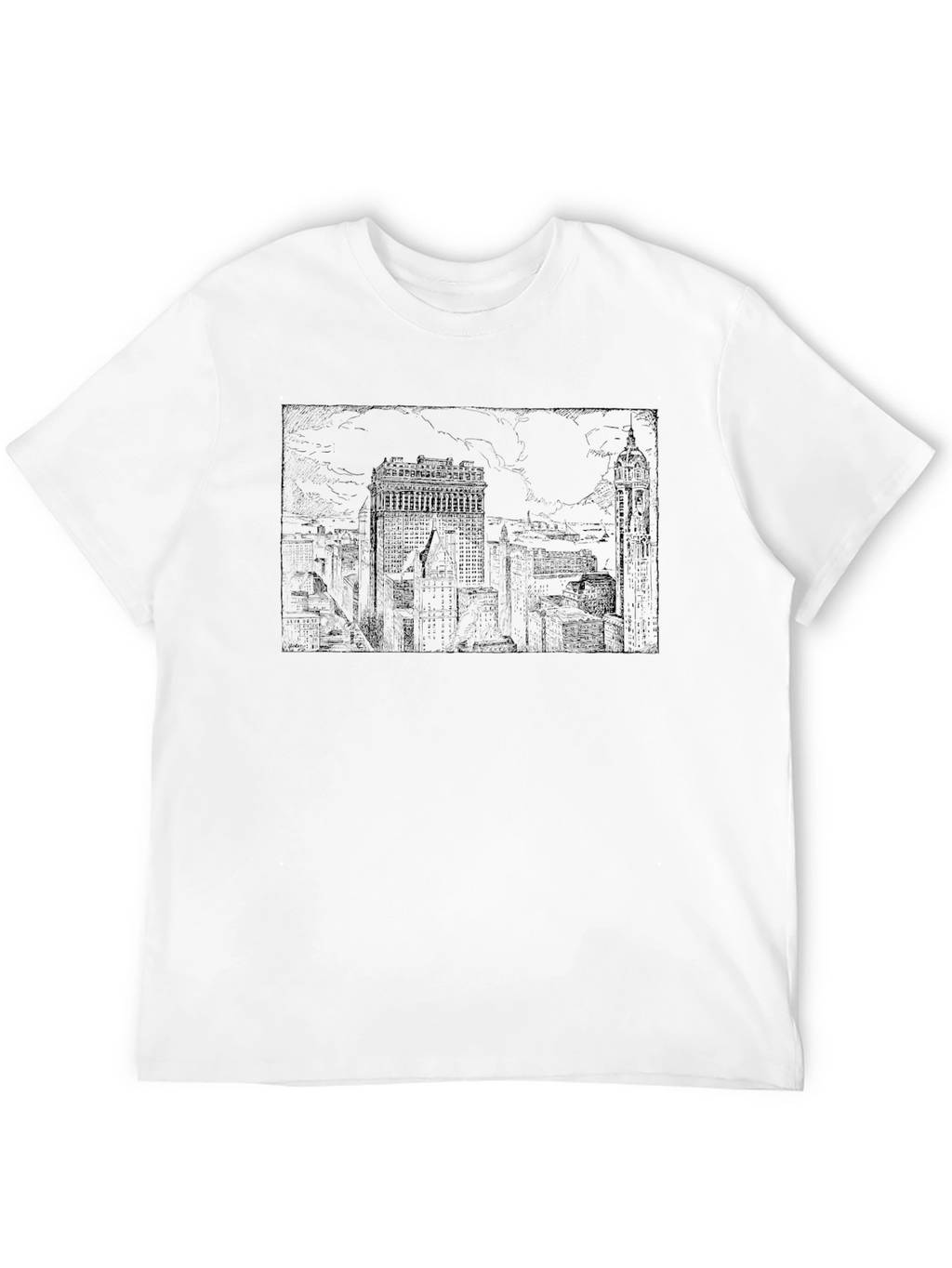 Cityscape Graphic Tee - Classic Black