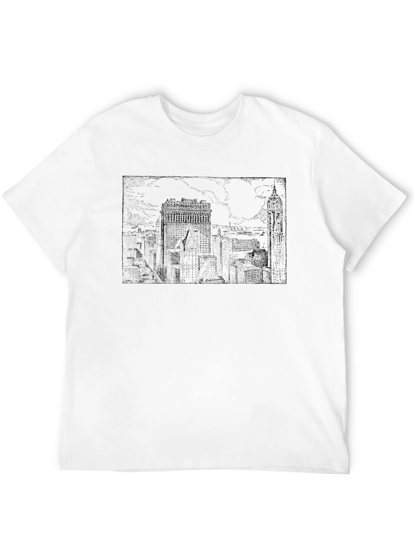 Cityscape Graphic Tee - Classic Black
