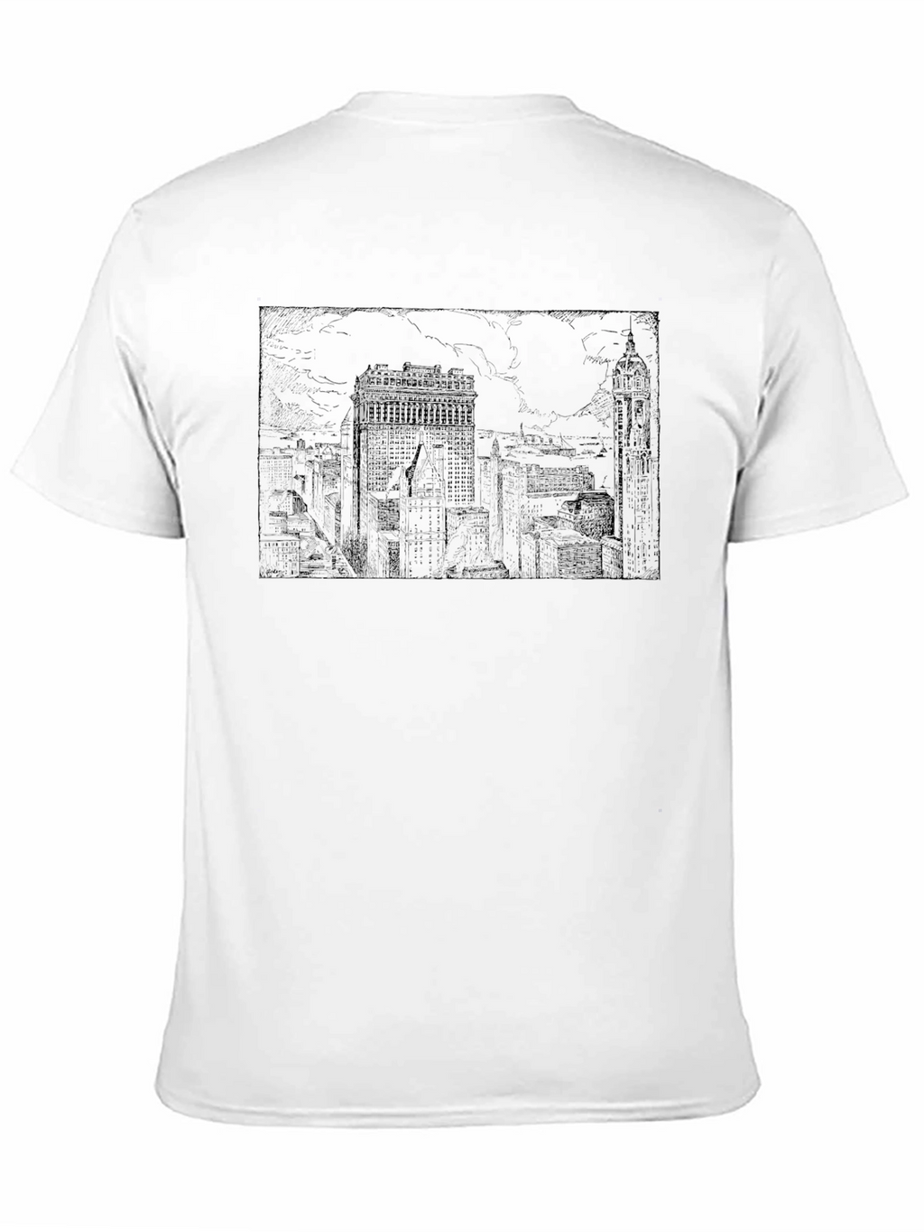 Cityscape Graphic Tee - Classic Black