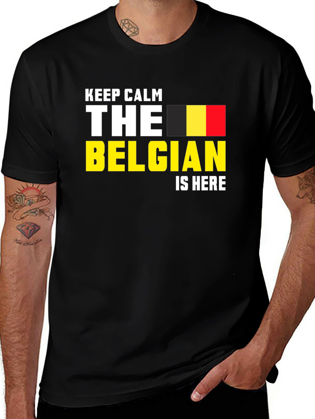 Keep Calm The Belgian Is Here T-Shirt