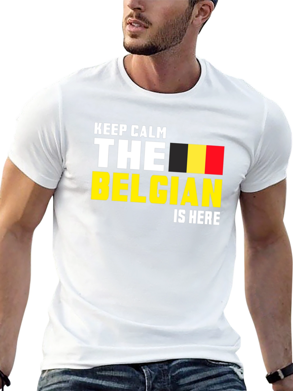 Keep Calm The Belgian Is Here T-Shirt