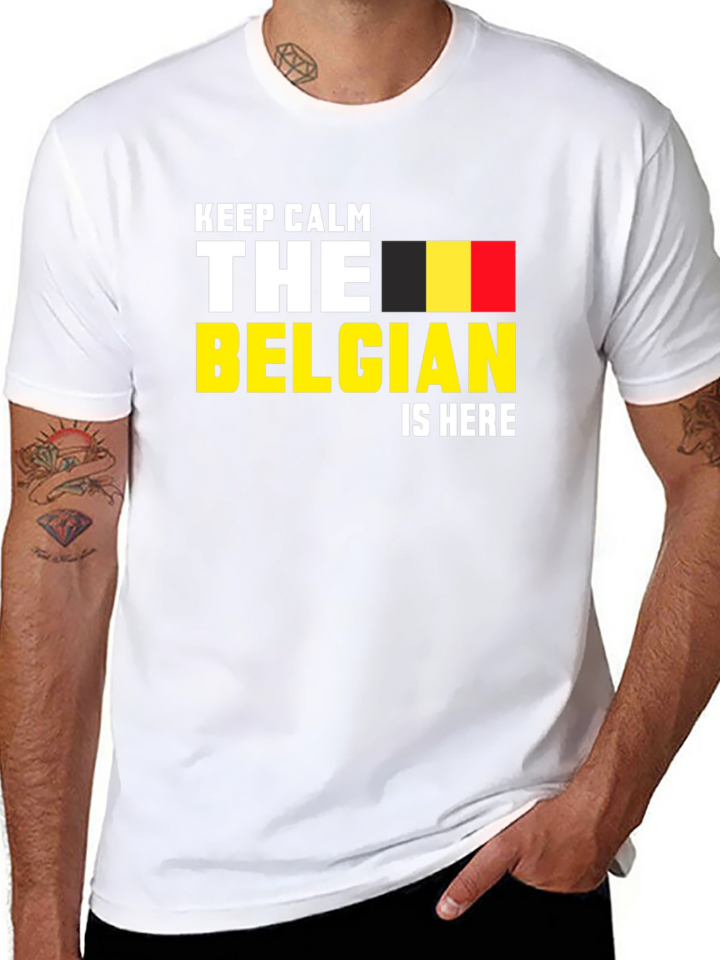 Keep Calm The Belgian Is Here T-Shirt