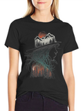Nature Silhouette Graphic T-Shirt