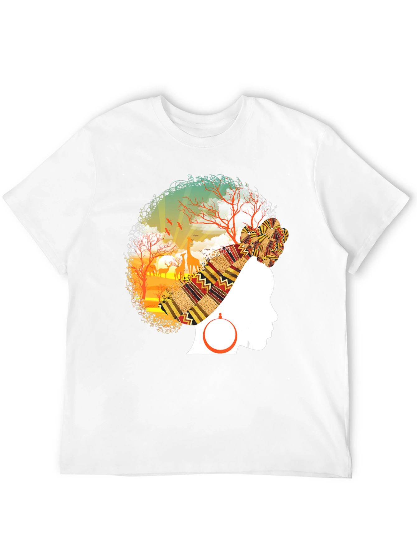 African Queen Afro T-Shirt - Black Pride