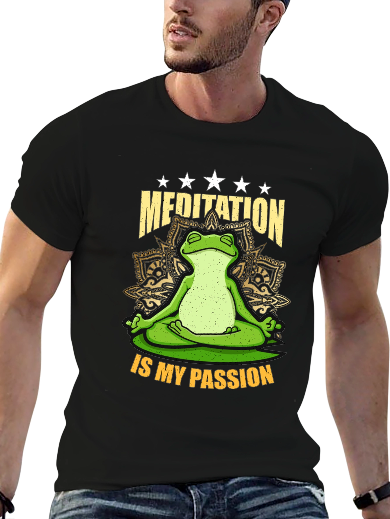 Meditation Frog T-Shirt - Relax & Enjoy!