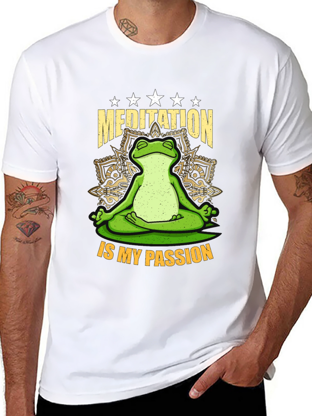 Meditation Frog T-Shirt - Relax & Enjoy!