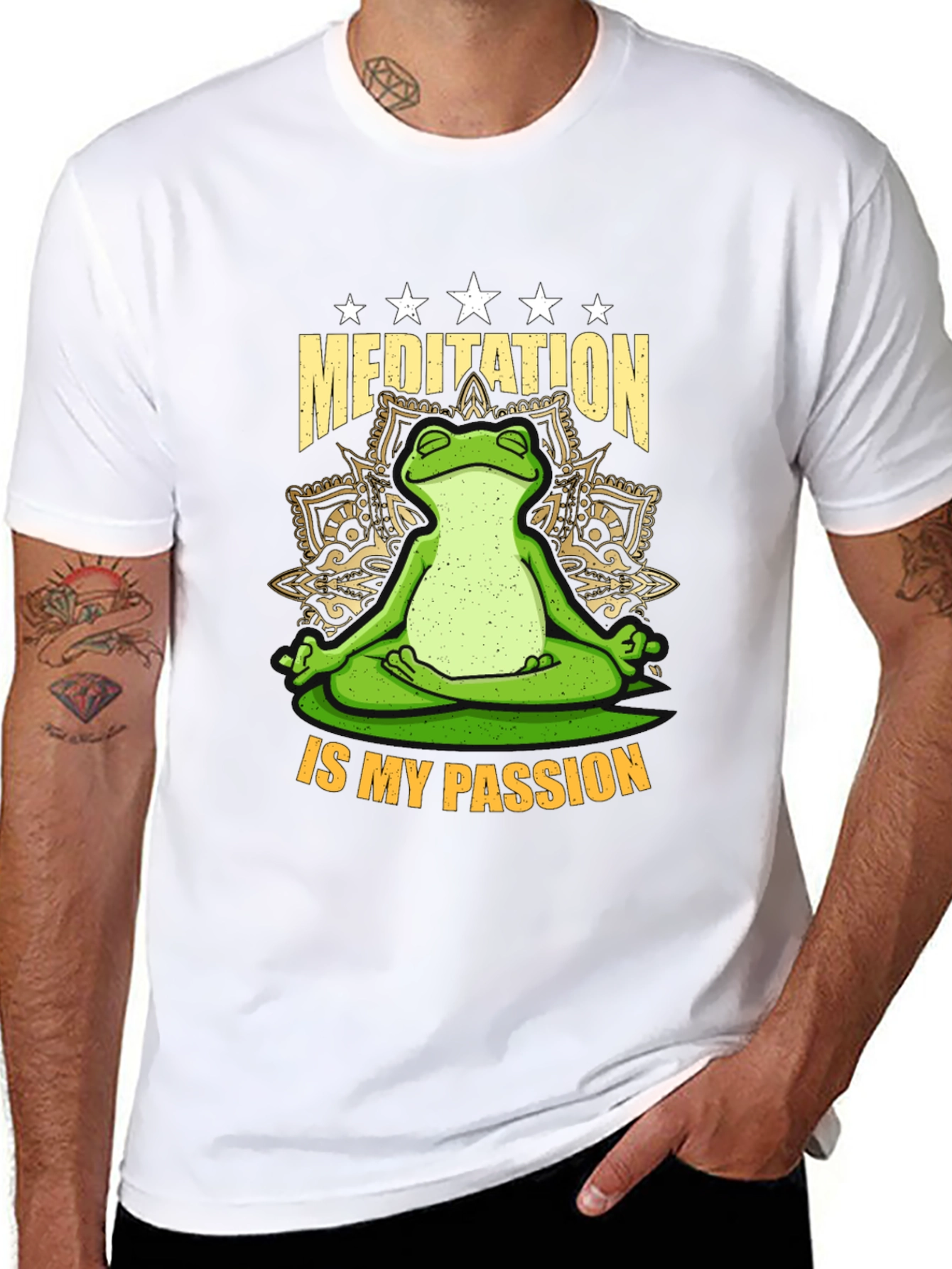 Meditation Frog T-Shirt - Relax & Enjoy!