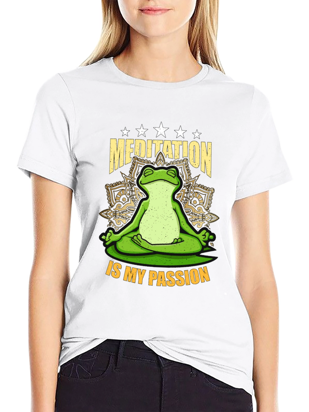 Meditation Frog T-Shirt - Relax & Enjoy!
