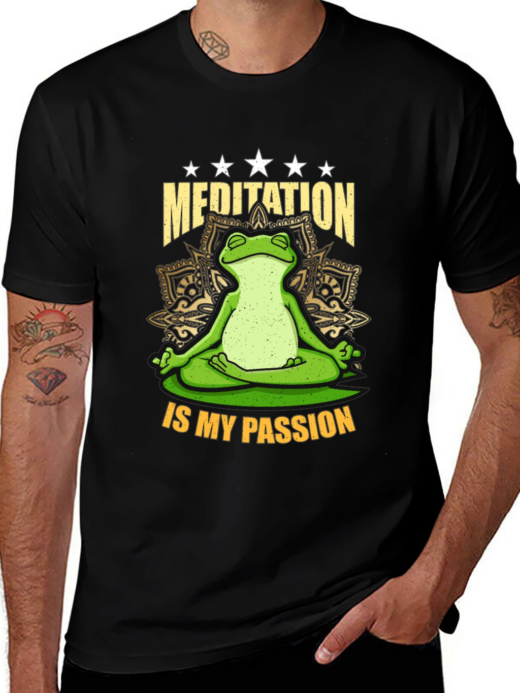 Meditation Frog T-Shirt - Relax & Enjoy!