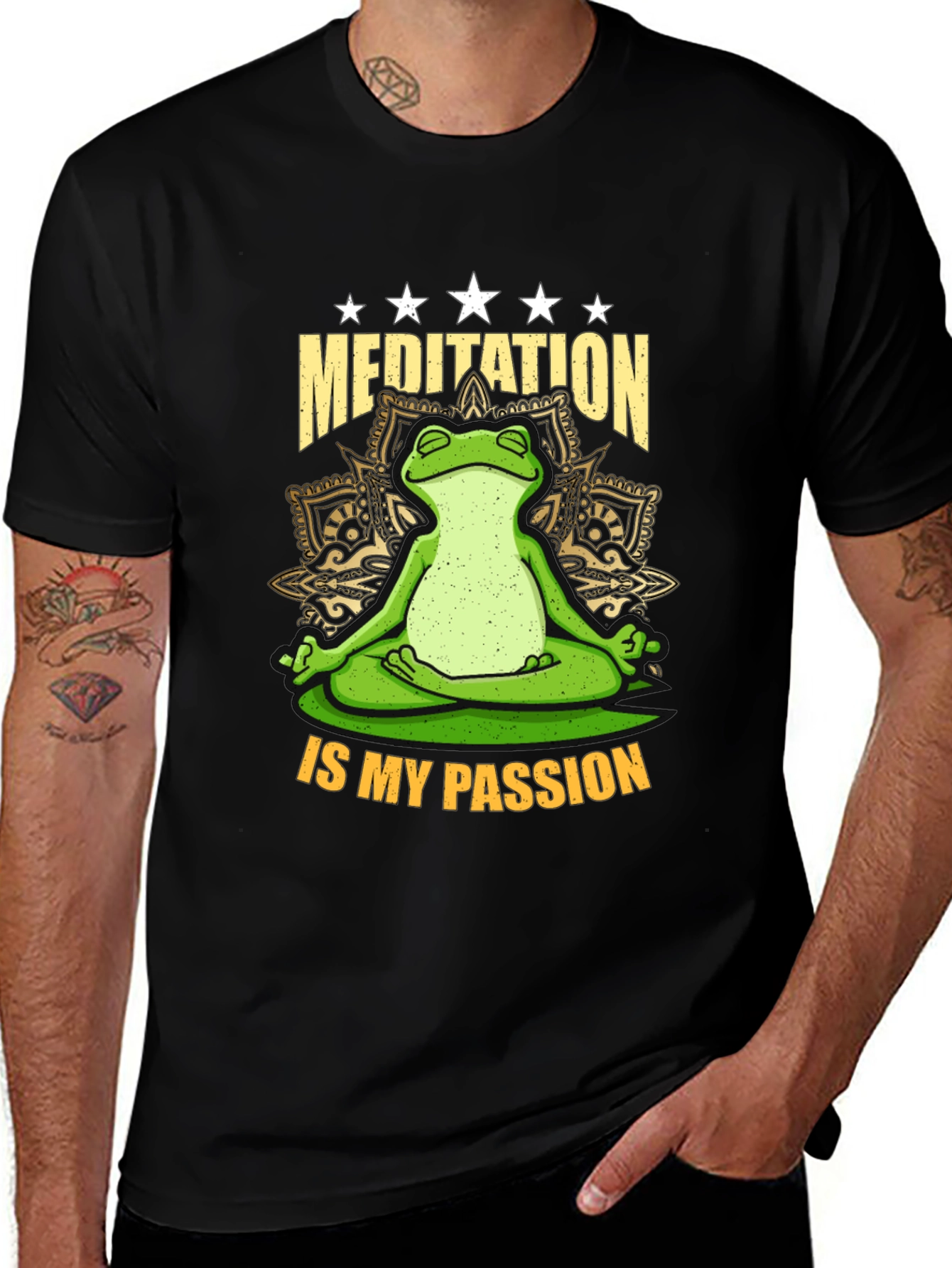 Meditation Frog T-Shirt - Relax & Enjoy!