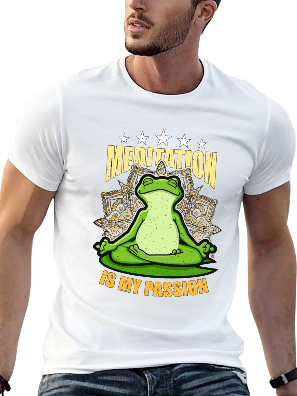 Meditation Frog T-Shirt - Relax & Enjoy!