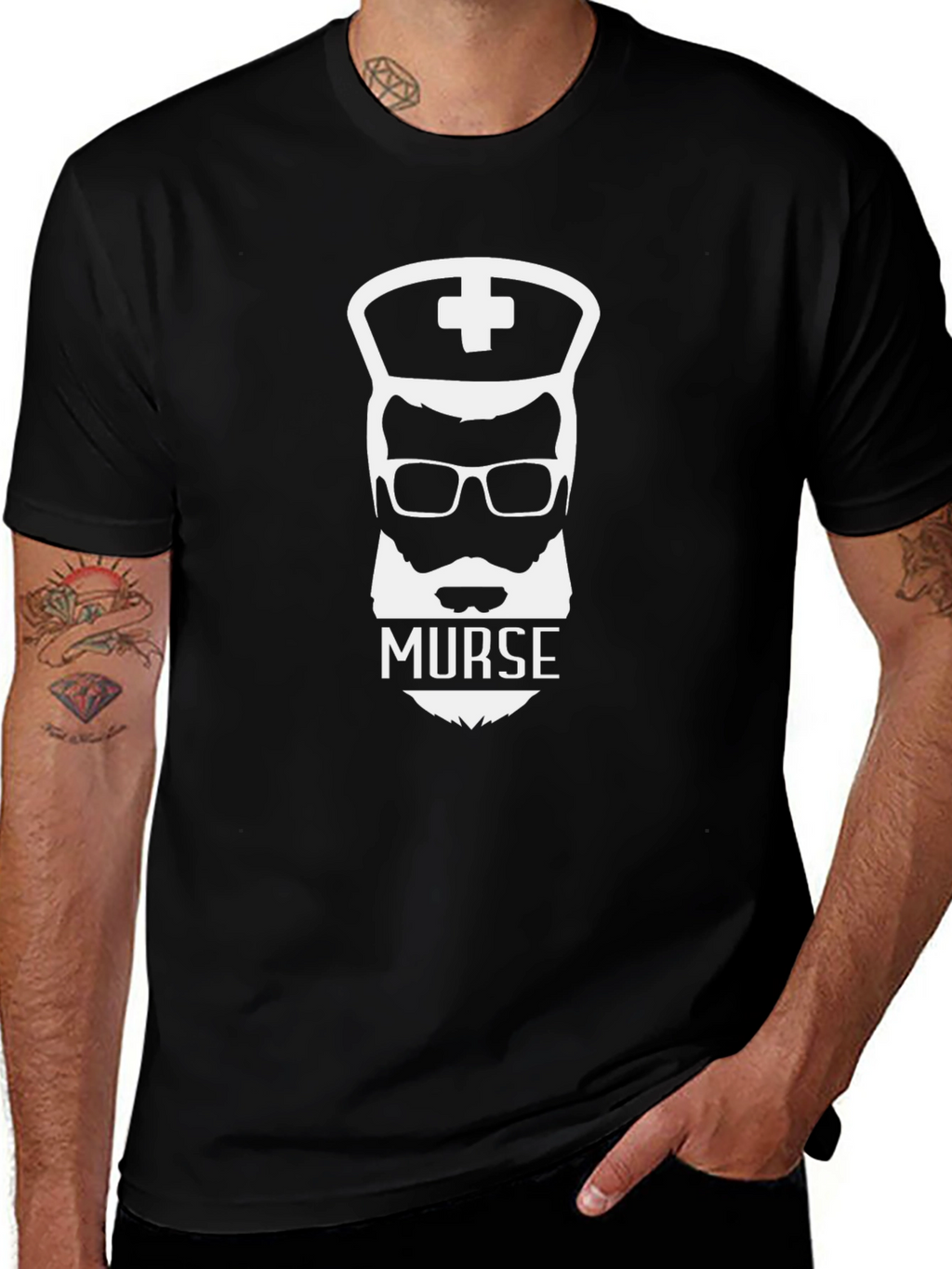 Murse Novelty Graphic T-Shirt - Funny Nurse Design