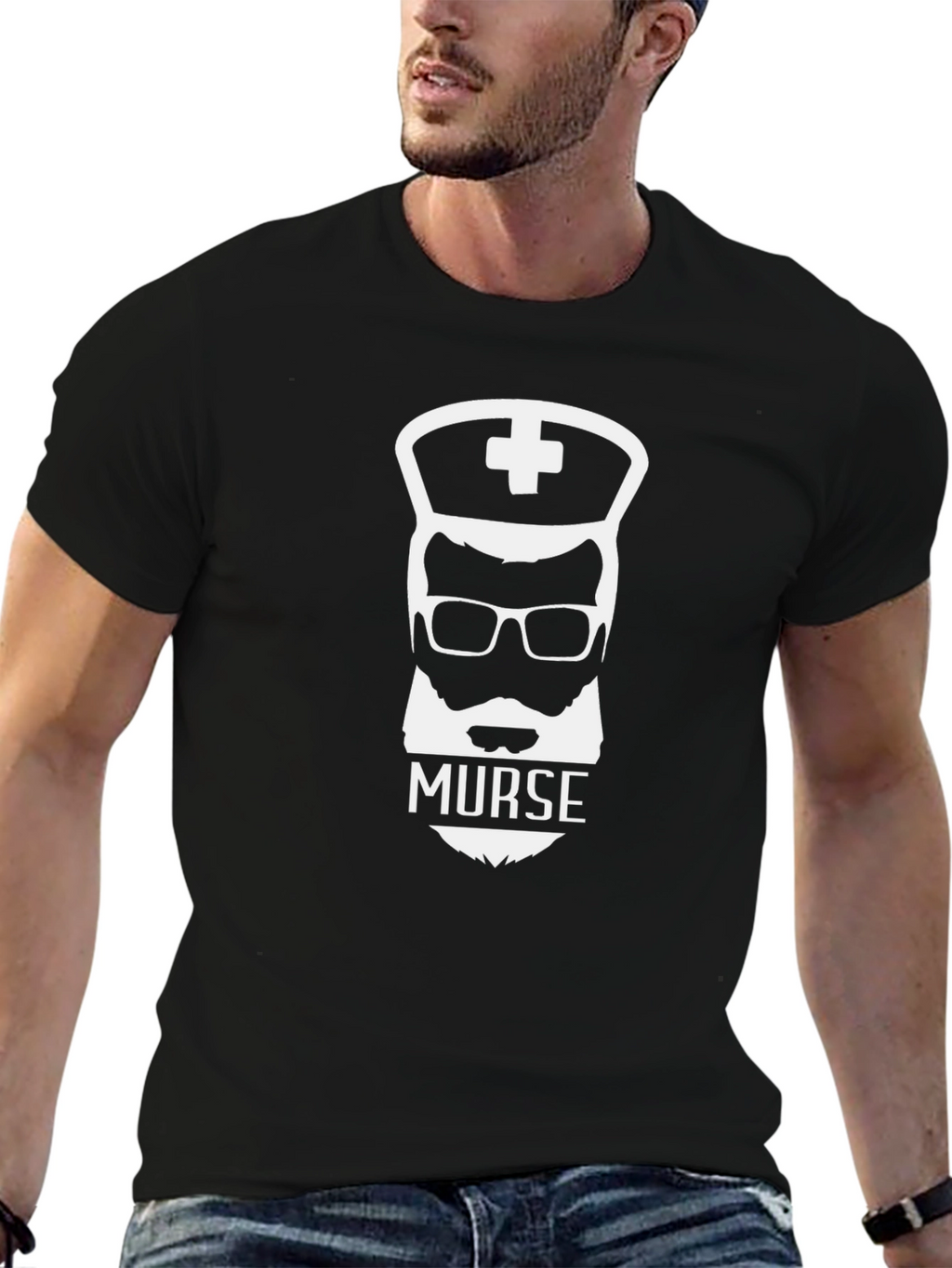 Murse Novelty Graphic T-Shirt - Funny Nurse Design