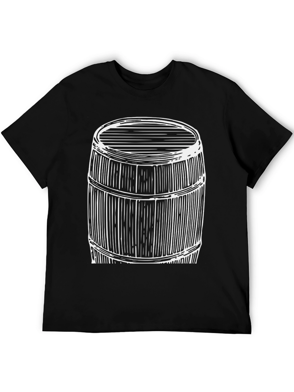 Barrel Graphic Black T-Shirt for Men