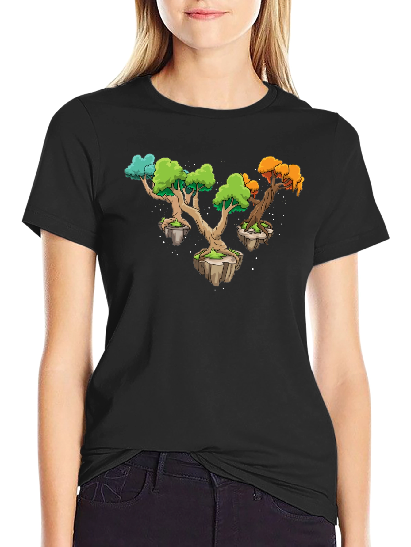 Fantasy Tree Island Graphic Tee