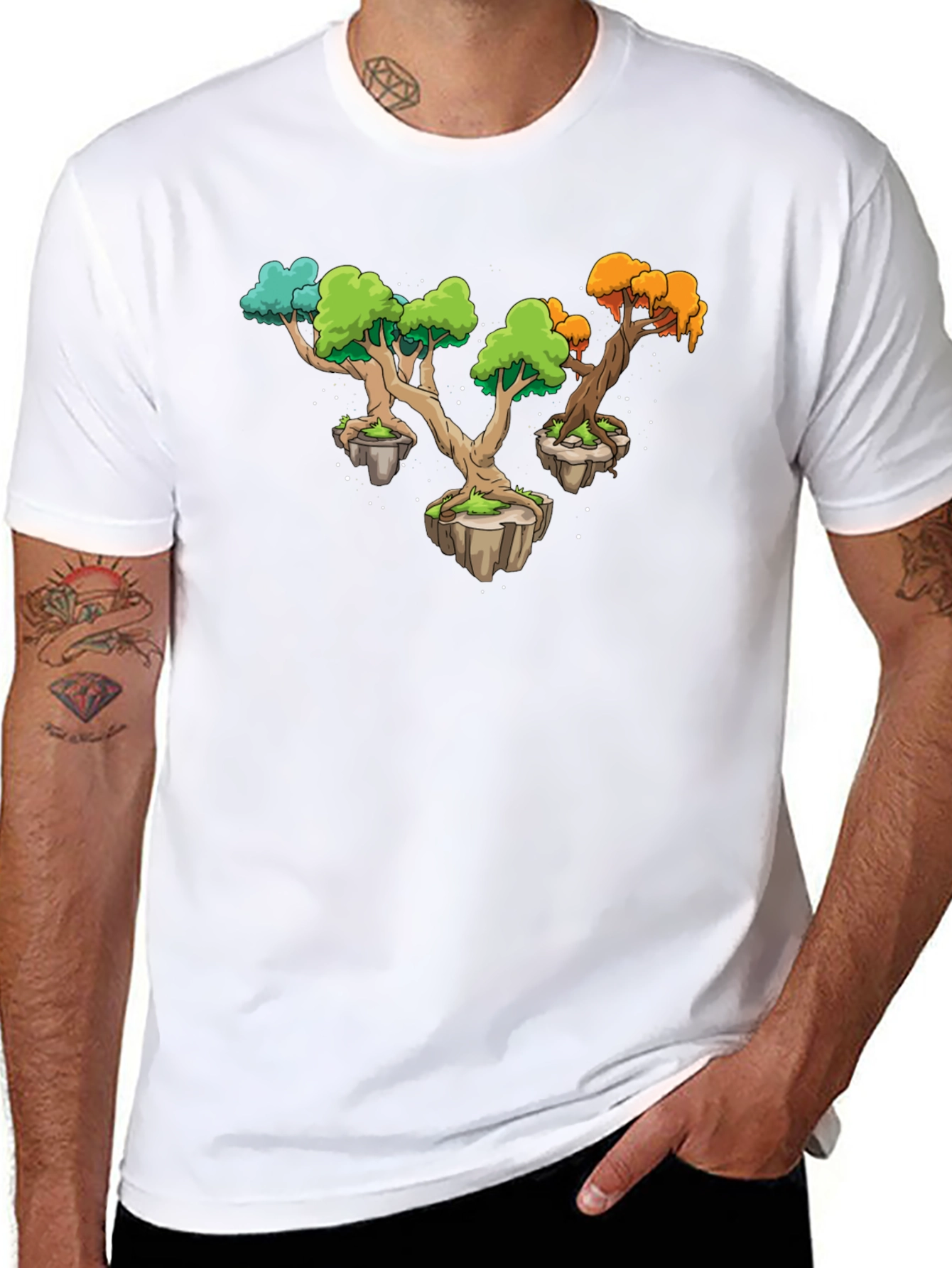 Fantasy Tree Island Graphic Tee