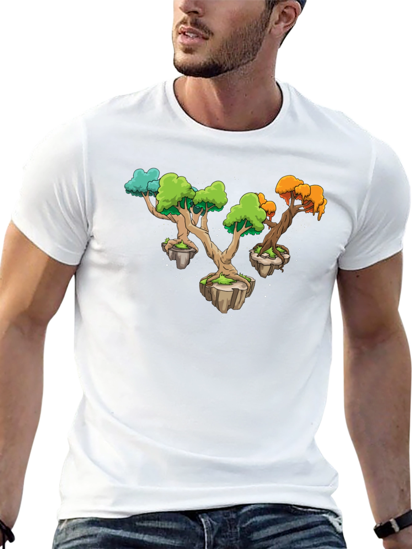 Fantasy Tree Island Graphic Tee