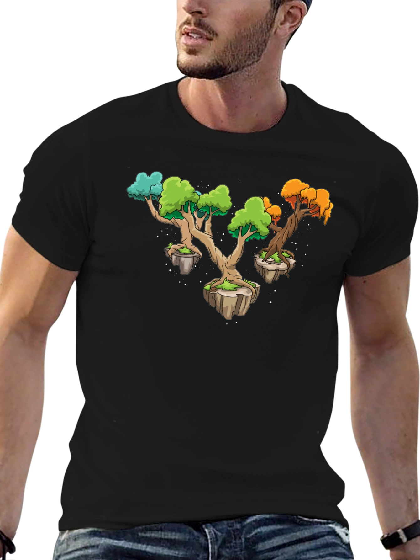 Fantasy Tree Island Graphic Tee