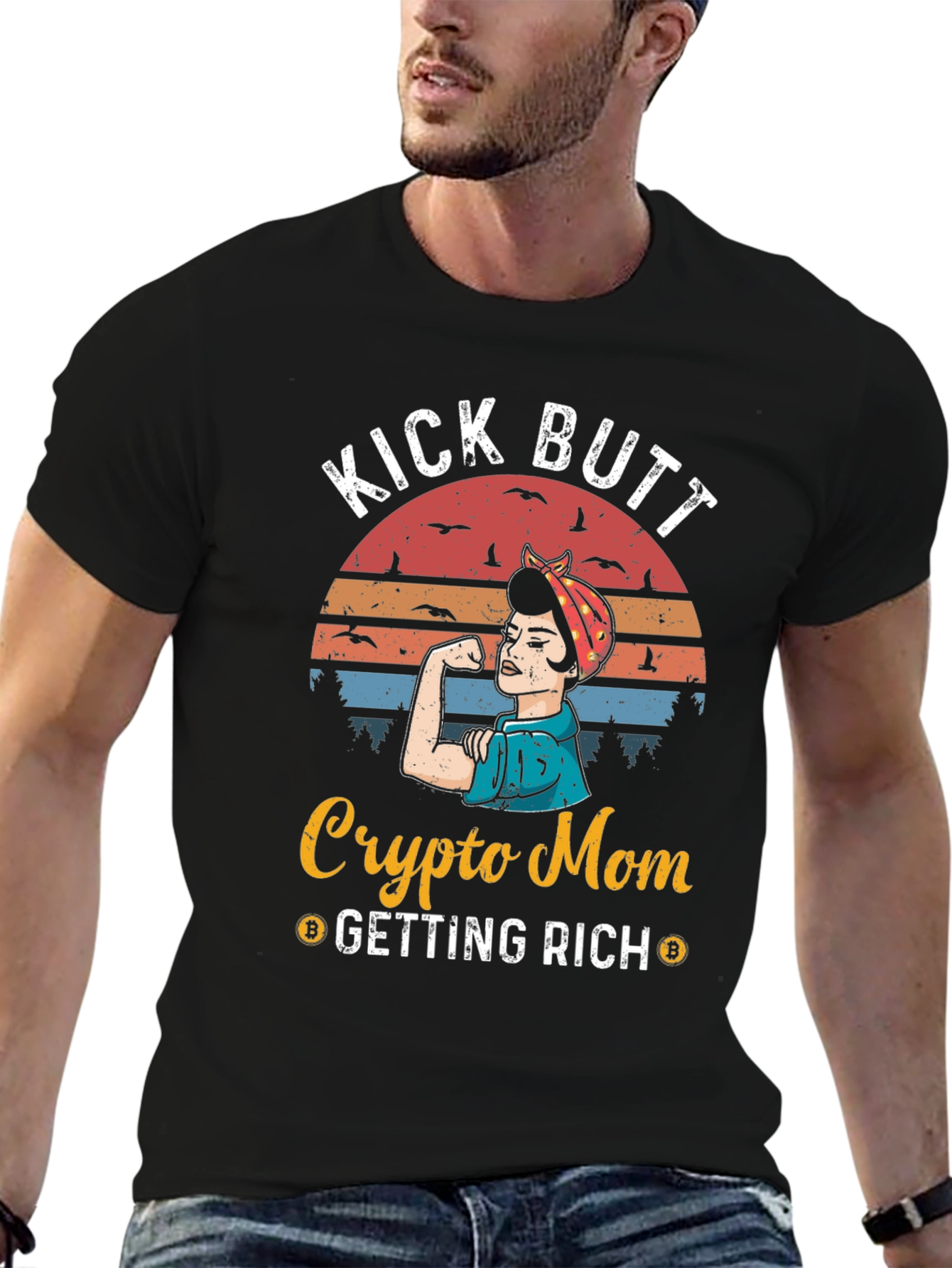 Crypto Mom Kick Butt T-Shirt