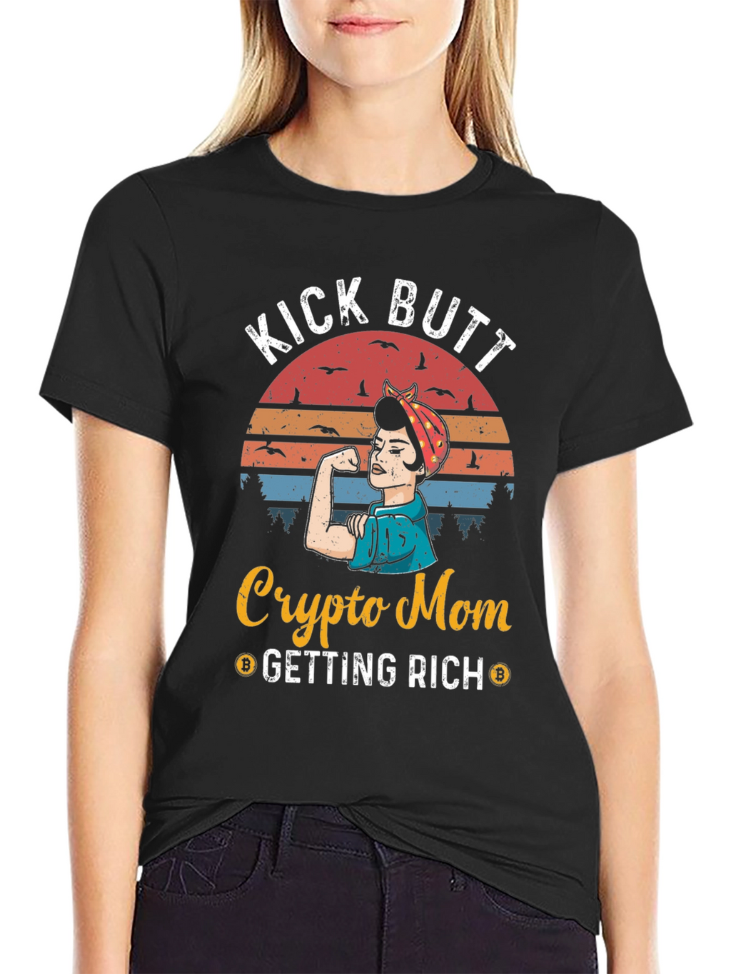 Crypto Mom Kick Butt T-Shirt