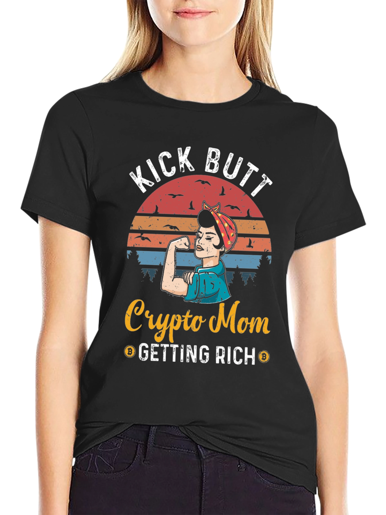Crypto Mom Kick Butt T-Shirt