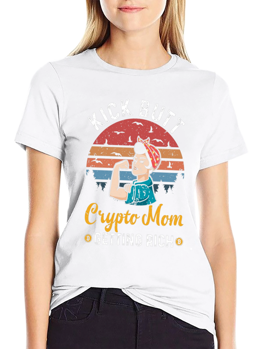 Crypto Mom Kick Butt T-Shirt