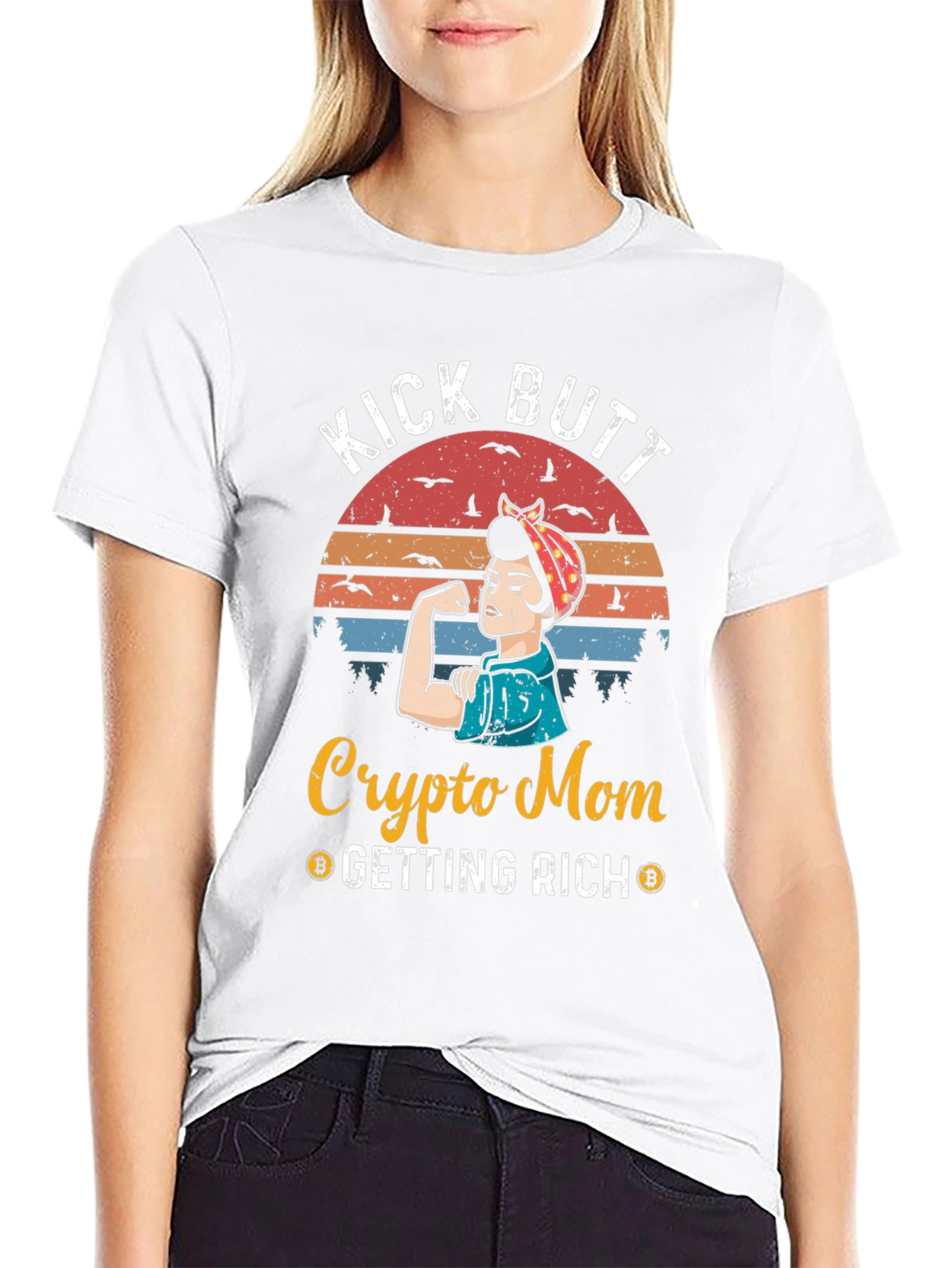 Crypto Mom Kick Butt T-Shirt