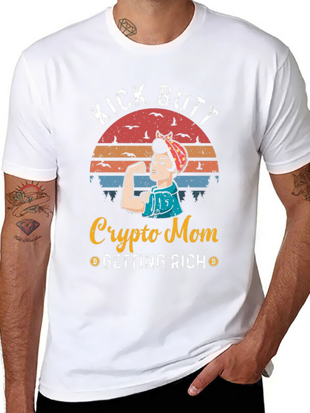 Crypto Mom Kick Butt T-Shirt