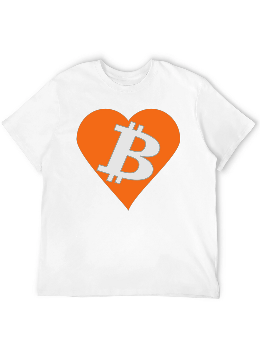 Bitcoin Heart Graphic Tee - Crypto Love