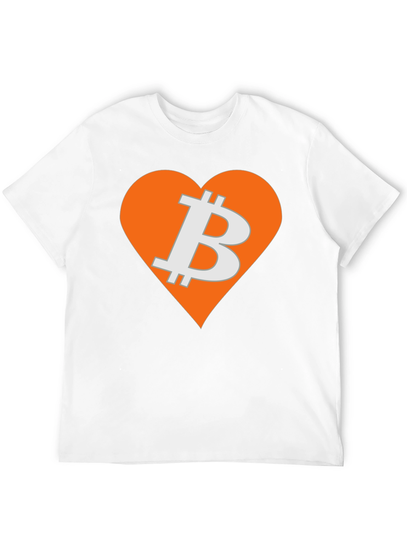 Bitcoin Heart Graphic Tee - Crypto Love