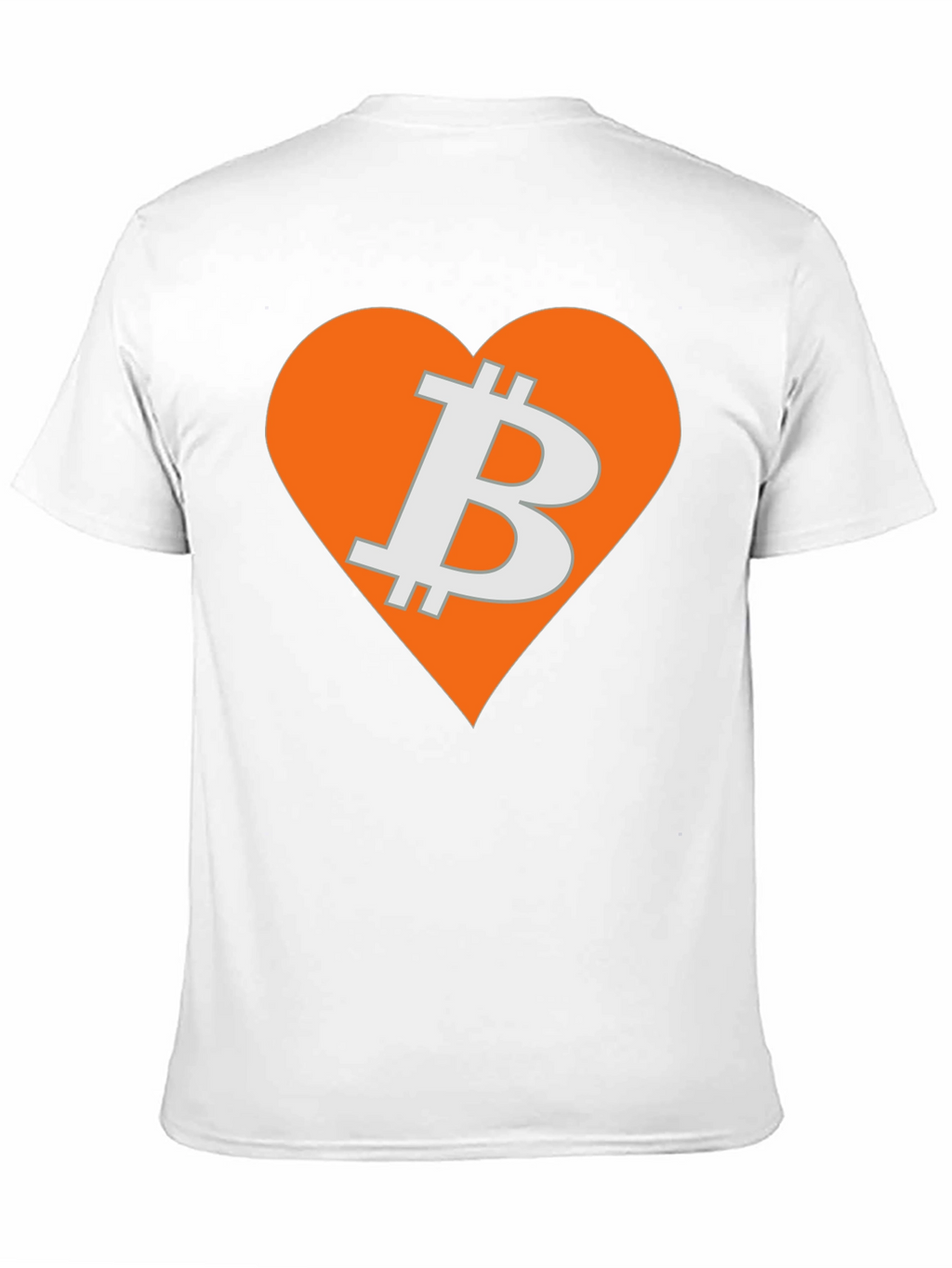 Bitcoin Heart Graphic Tee - Crypto Love